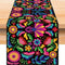 Chemin de table coloré festival en lin