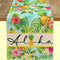 Chemin de table ananas tropical