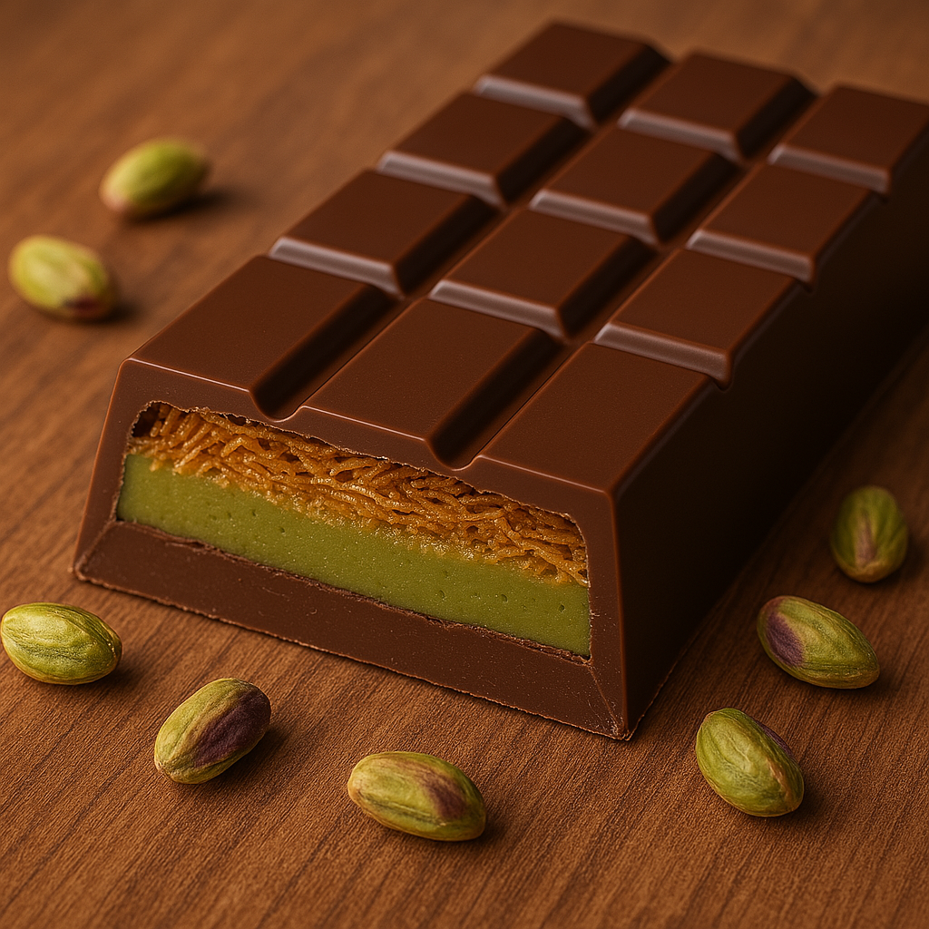 La tablette de Dubaï : la tendance chocolat de Dubaï qui affole les réseaux !