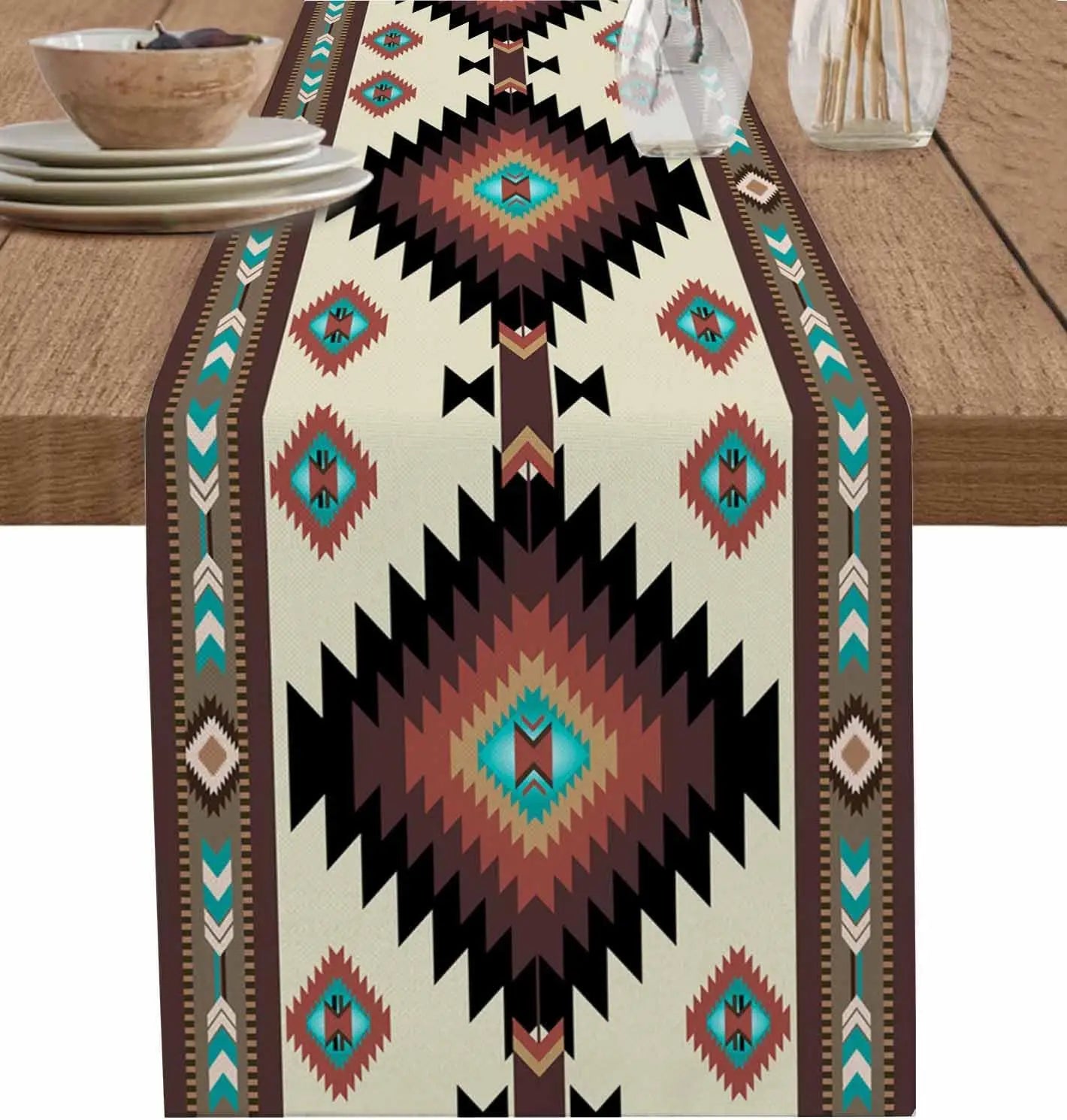 Chemin de Table Inspiration Amérindienne style 4