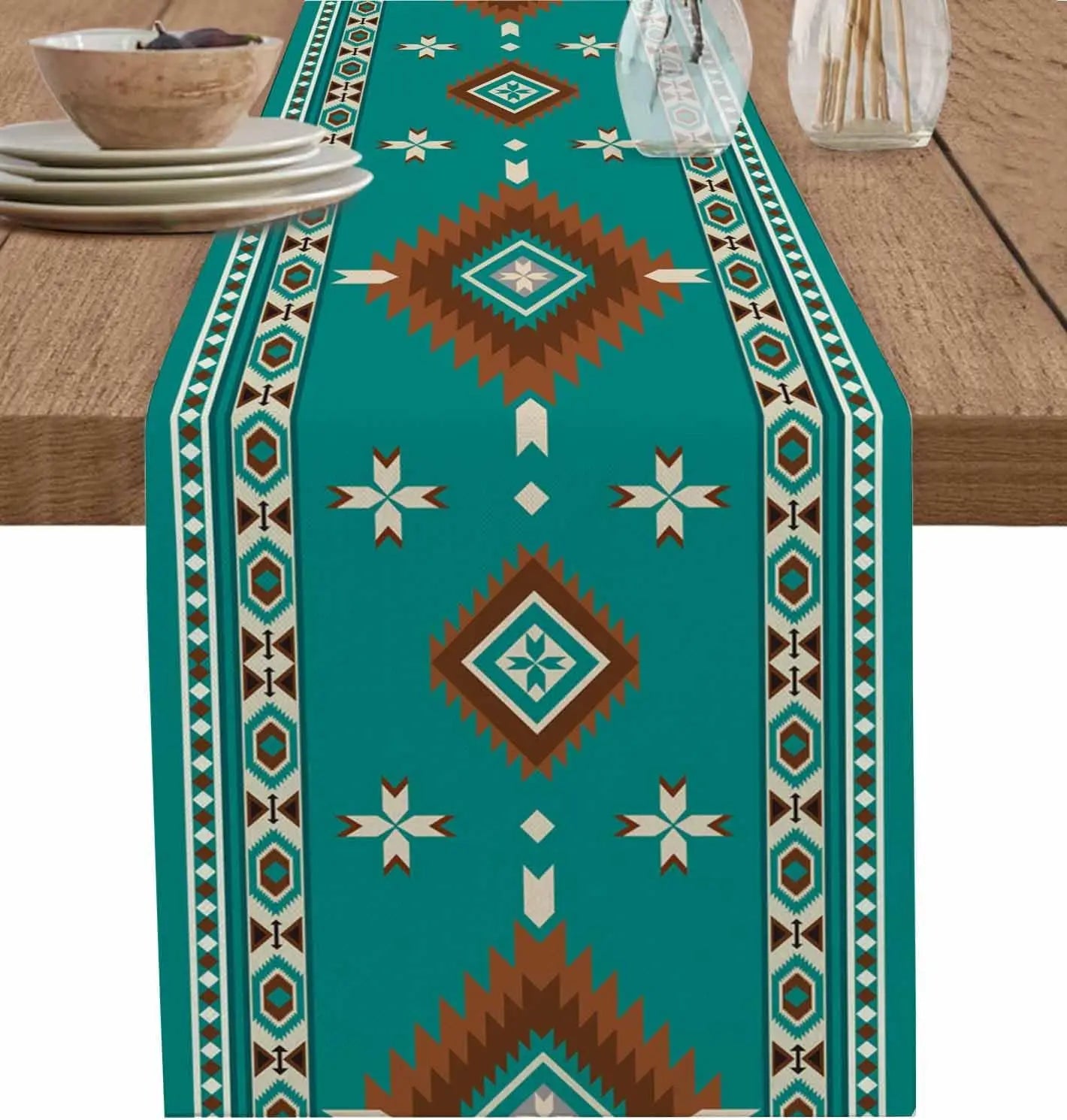 Chemin de Table Inspiration Amérindienne style7