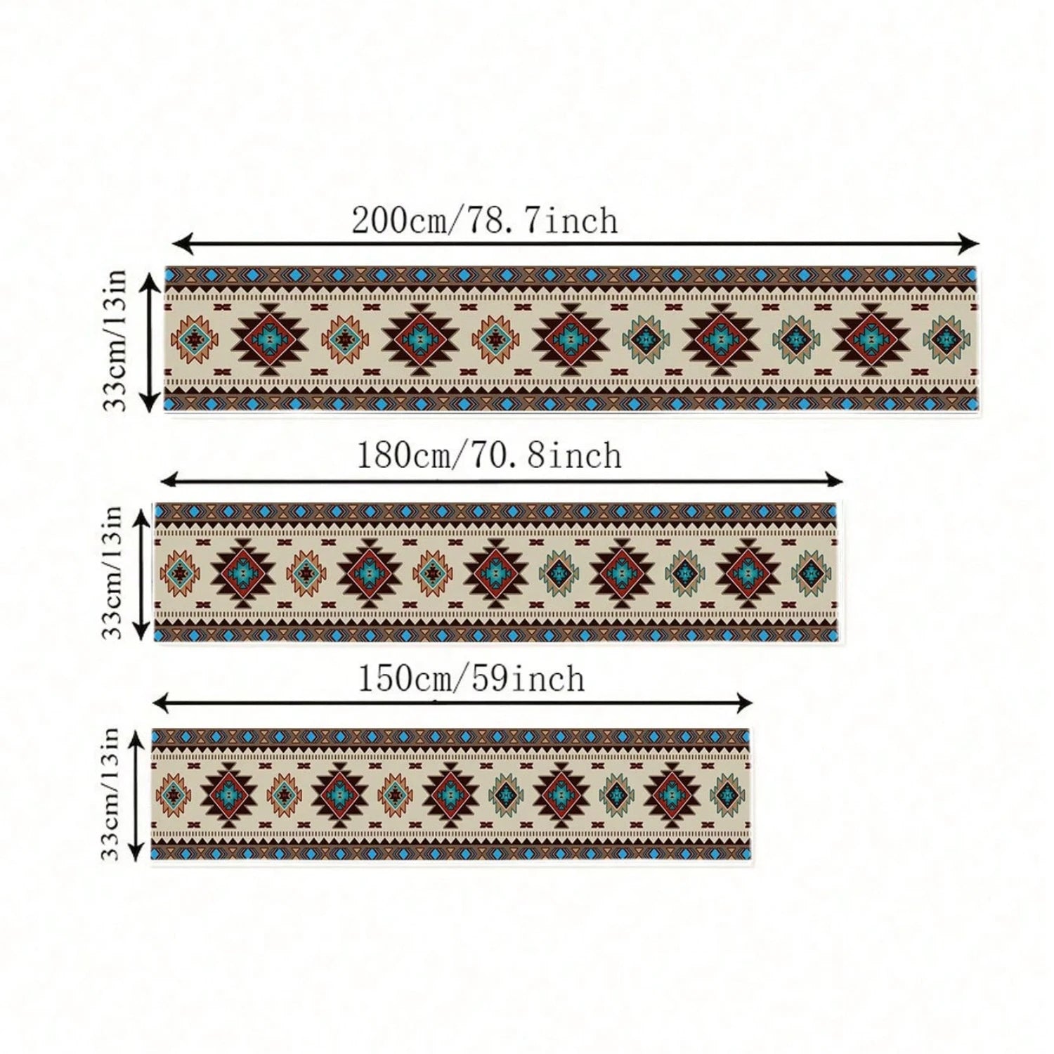 Chemin de Table Inspiration Amérindienne tailles