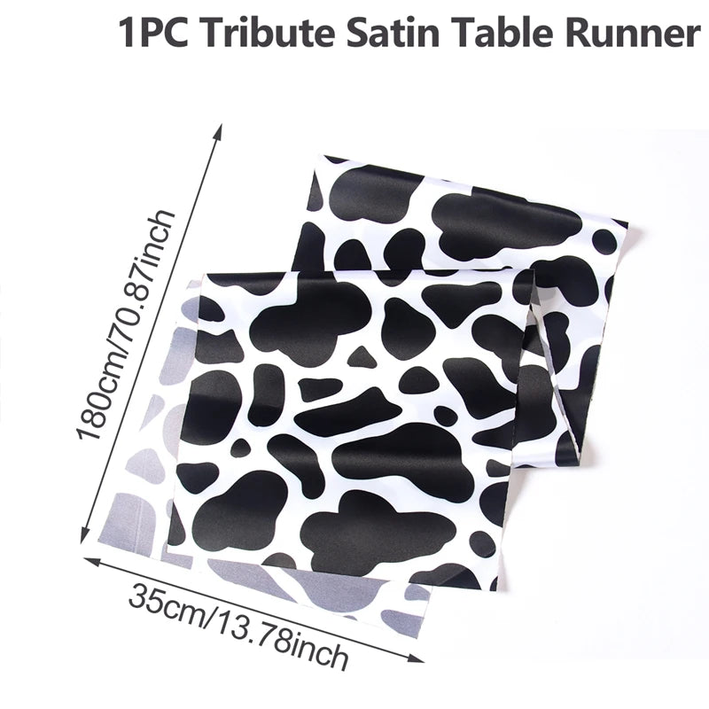Chemin de Table Jungle Safari motif vache