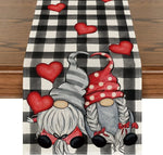 Chemin de Table Saint-Valentin en Lin Eucalyptus & Cœurs d’Amour - Vignette | setdetable