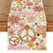 Chemin de table Hippie floral peace and love