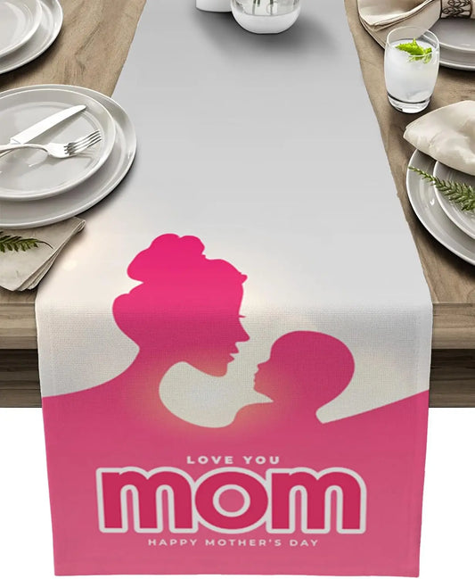 Chemin de table mère et enfant spéciale maman