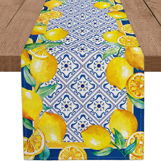 Chemin de table été citron