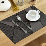 Lot de 4 sets de table style européen en PVC rectangulaire - Vignette | setdetable