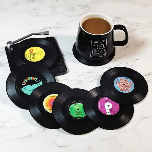 Mini sets de table vinyle musique