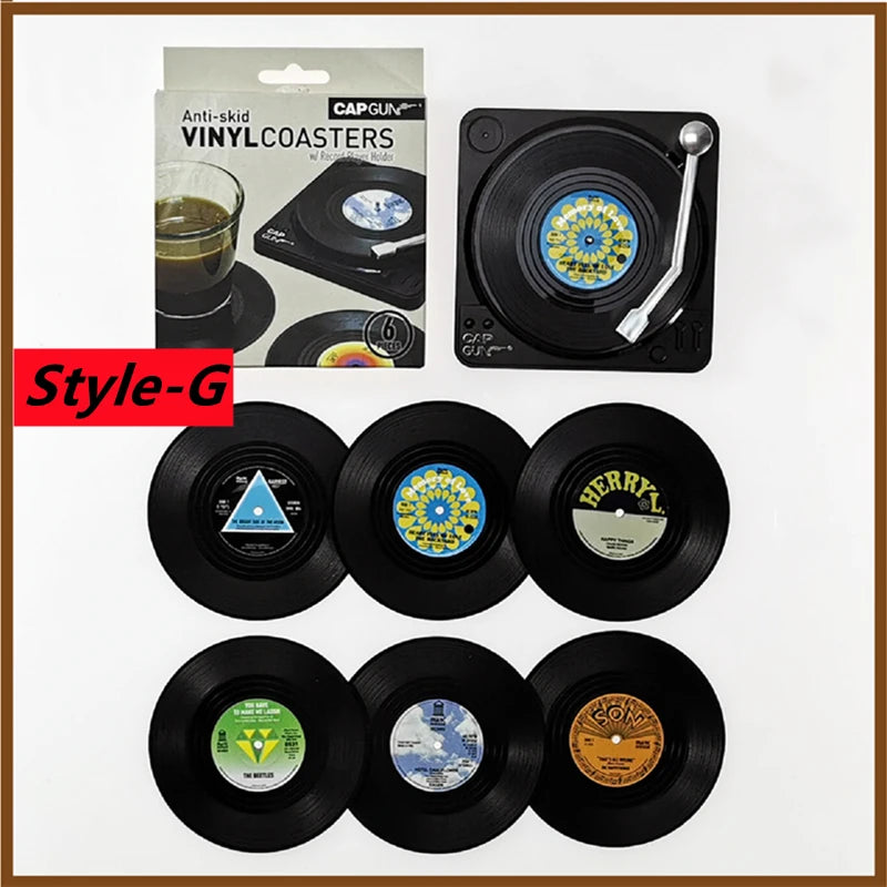 Mini sets de table vinyle musique