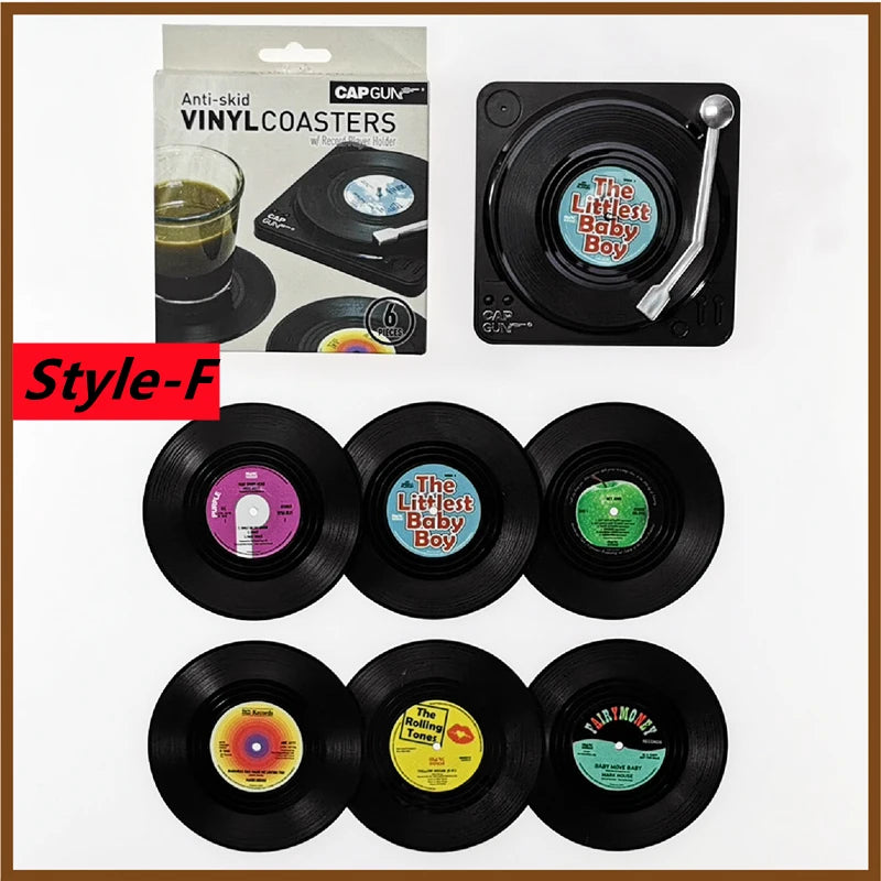 Mini sets de table vinyle musique