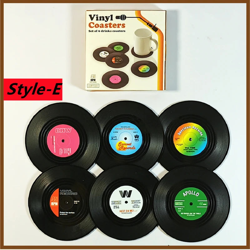 Mini sets de table vinyle musique
