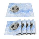 Set de Table Foot en  Motif Ballons & Terrain - Vignette | setdetable