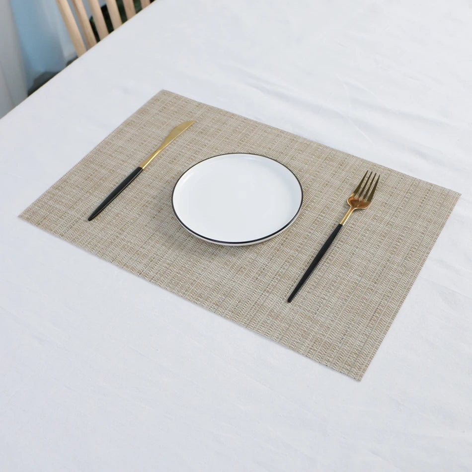 Set de Table PVC Bambou Résistant à la Chaleur