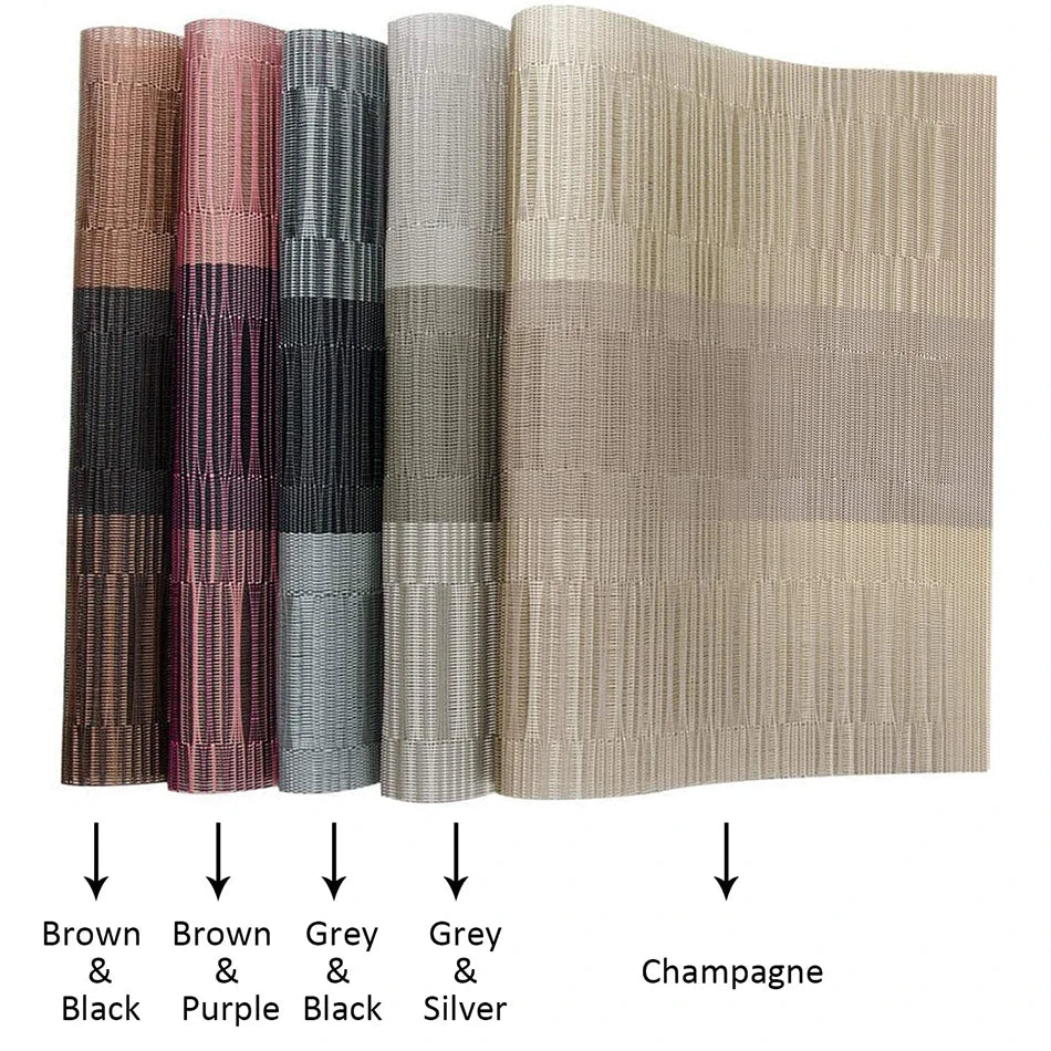 Set de Table PVC Bambou Résistant à la Chaleur coloris
