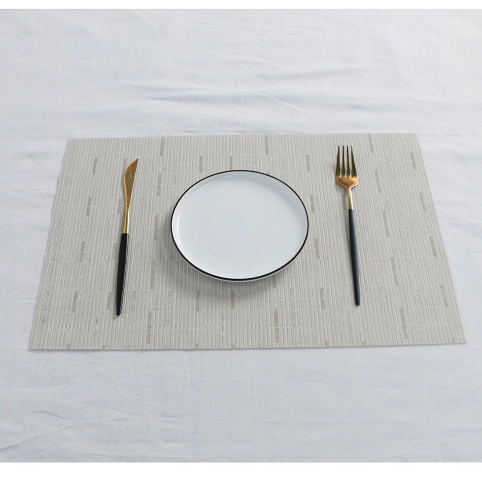 Set de Table PVC Bambou Résistant à la Chaleur