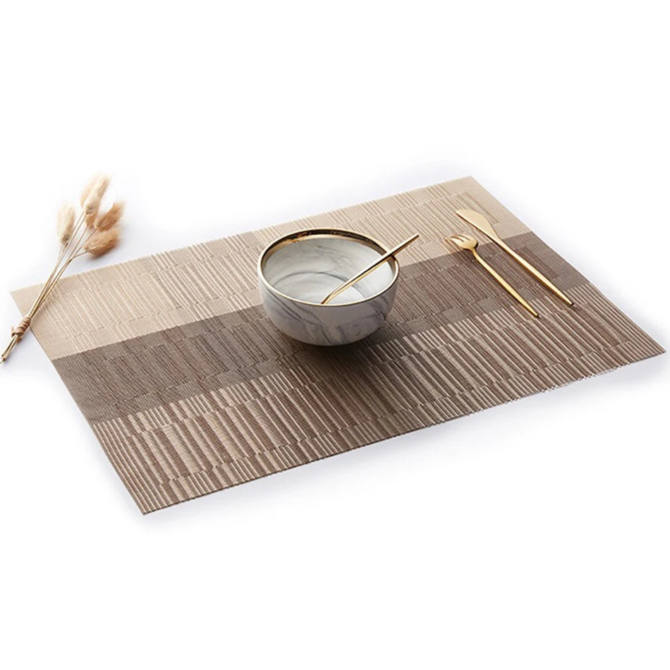 Set de Table PVC Bambou Résistant à la Chaleur2