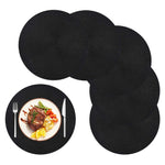set de table rond noir - Vignette | setdetable
