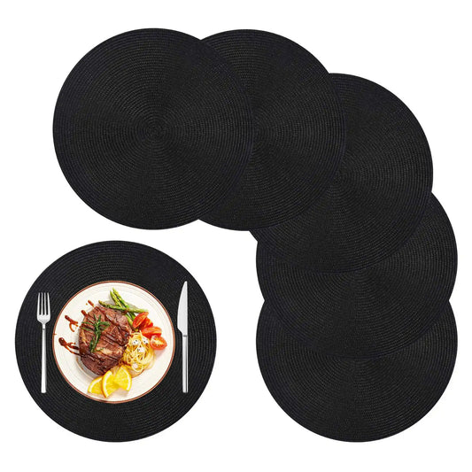 Set de Table Rond Noir ?