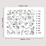Set de Table en Silicone Réutilisable Graffiti & Alphabet - Vignette | setdetable