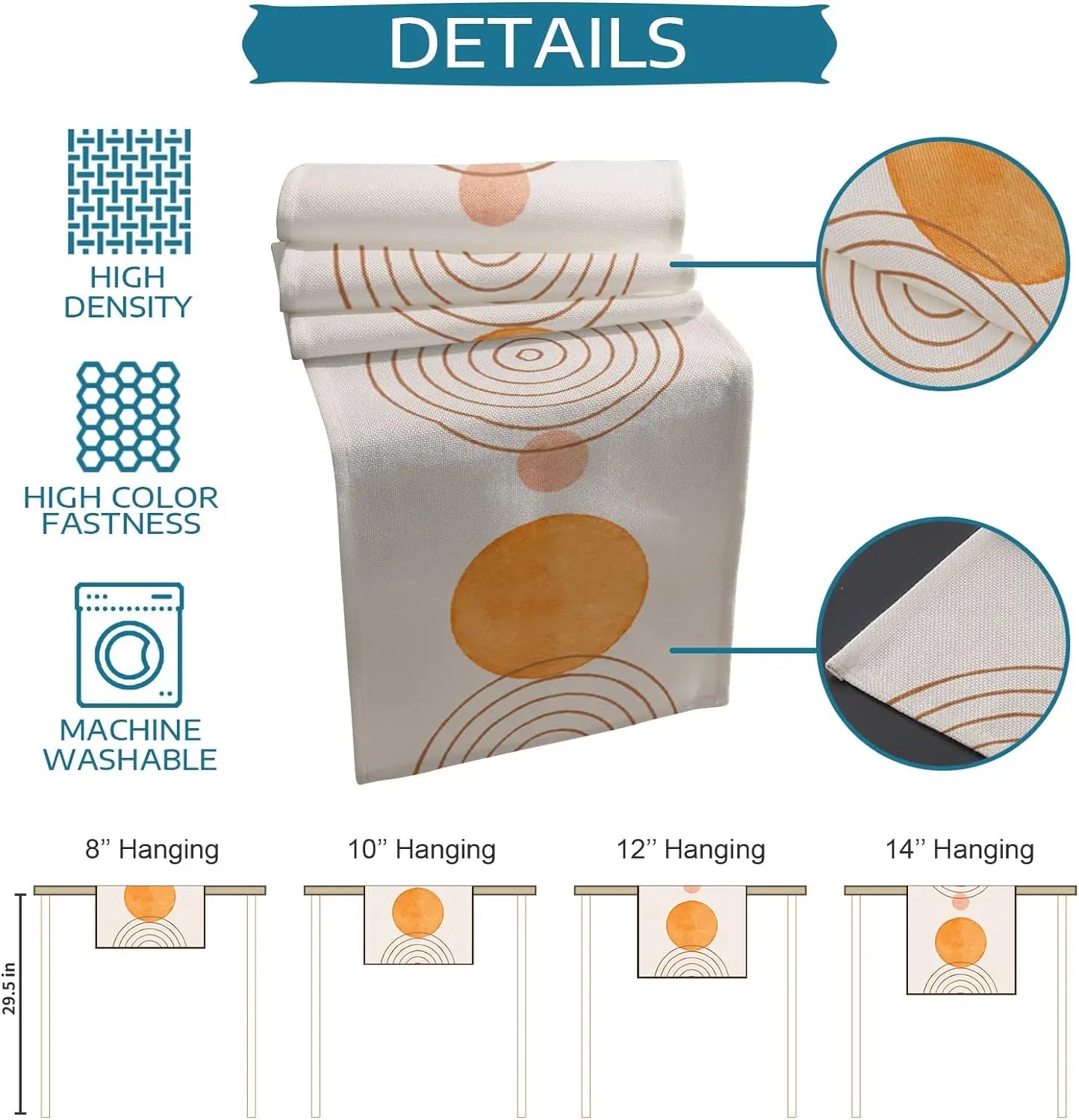 Set de table abstrait cercles