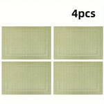Set de table en PVC lavable vert rectangle - Vignette | setdetable