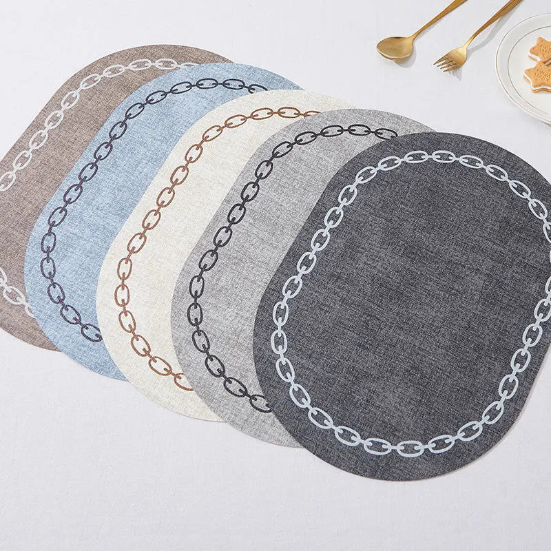 Set de table ovale luxeux