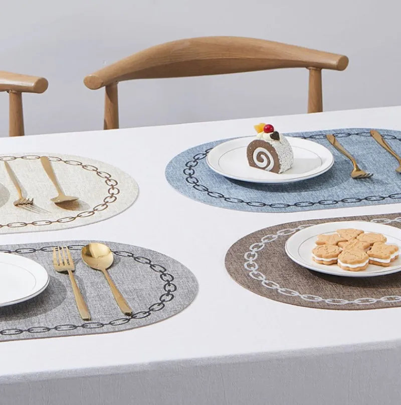 Set de table ovale luxeux