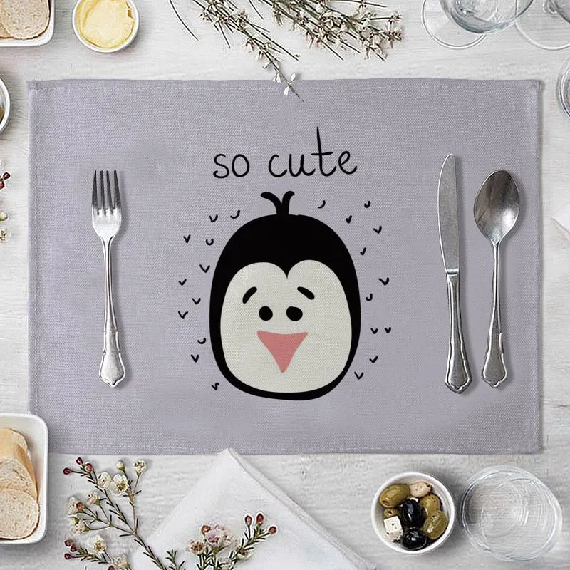Set de table pour enfants animaux mignons