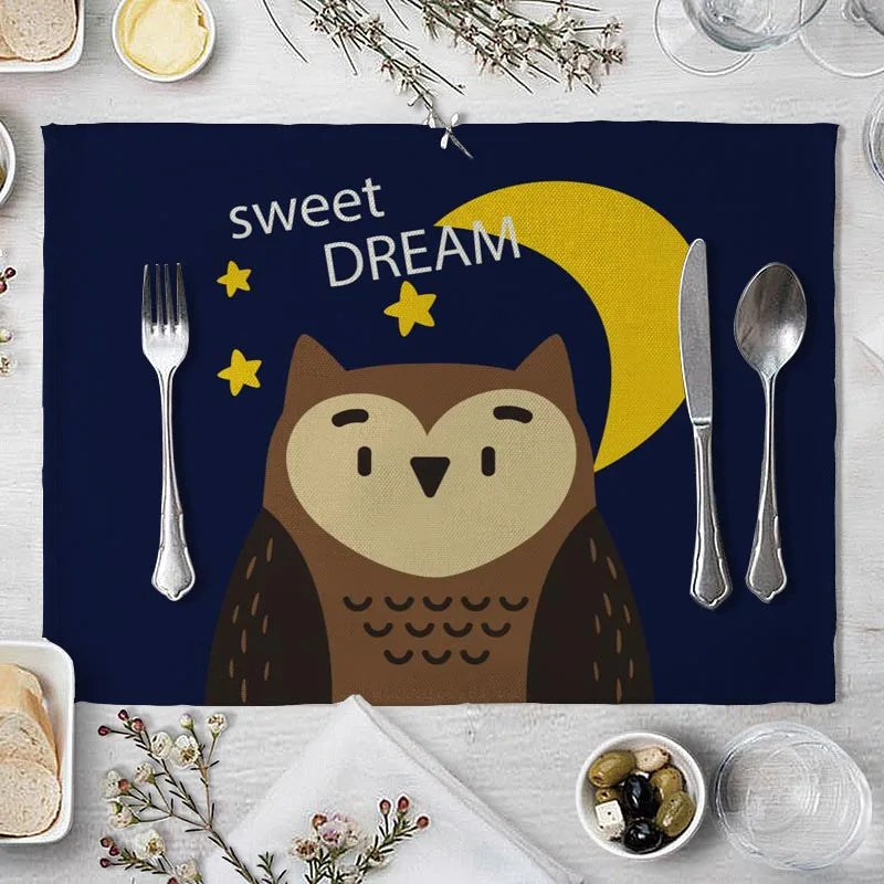 Set de table pour enfants animaux mignons