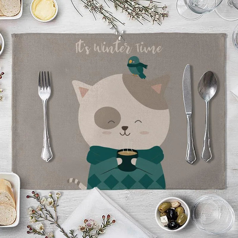 Set de table pour enfants animaux mignons