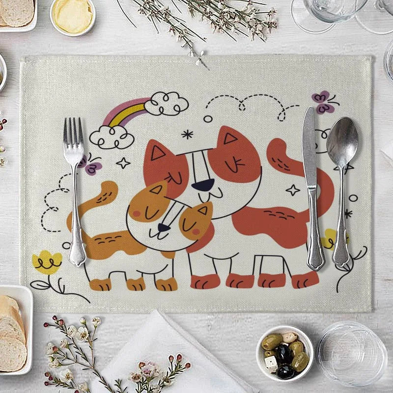 Set de table pour enfants animaux mignons