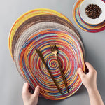 Set de table rond vinyle colorés - Vignette | setdetable
