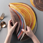 Set de table rond vinyle colorés - Vignette | setdetable
