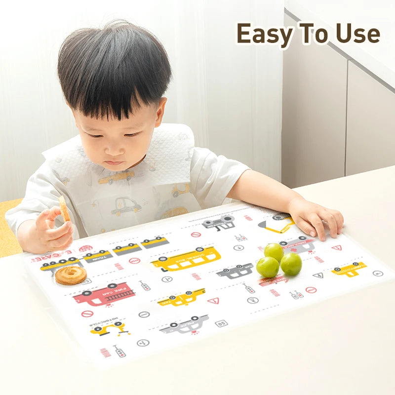 Sets de table avec motifs animaux éducatifs portatifs1
