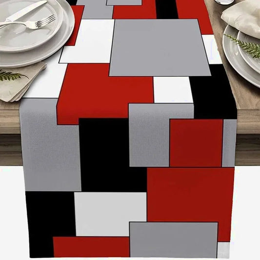 chemin de table carreaux 