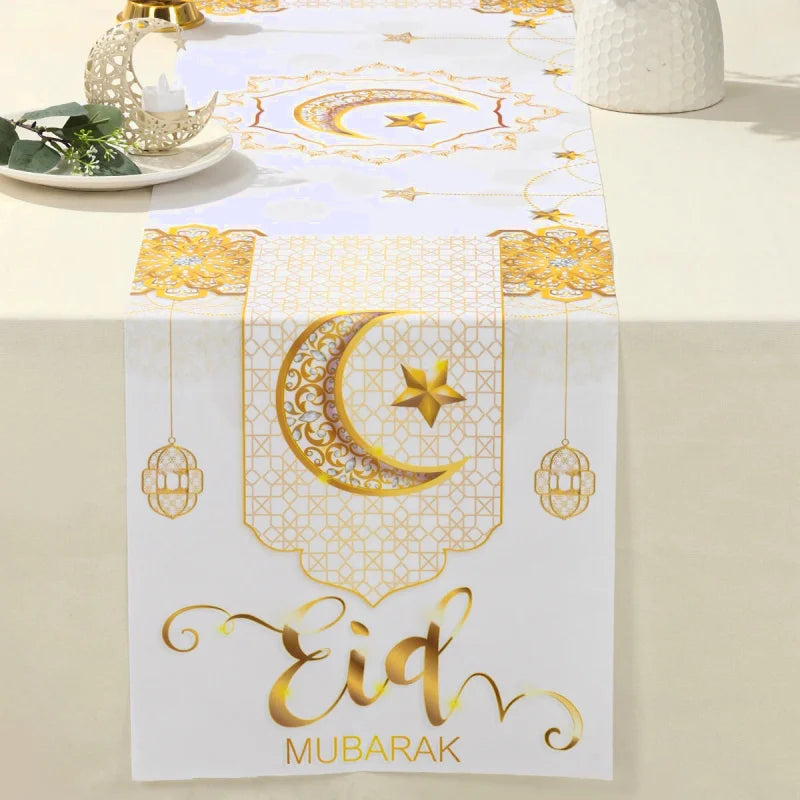 chemin de table ramadanblanc lune