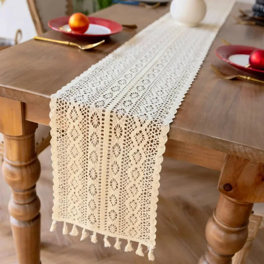 Chemin de table en coton pour communion