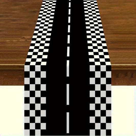 Chemin de table course de voiture piste