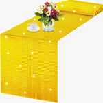 Chemin de Table Disco à Paillettes  – Effet Miroir Or/Argent - Vignette | setdetable