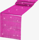 Chemin de Table Disco à Paillettes  – Effet Miroir Or/Argent - Vignette | setdetable