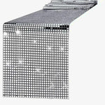 Chemin de Table Disco à Paillettes  – Effet Miroir Or/Argent - Vignette | setdetable