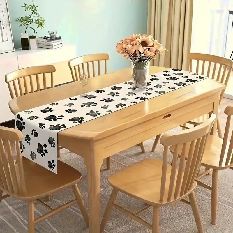 Chemin de table empreinte de chien