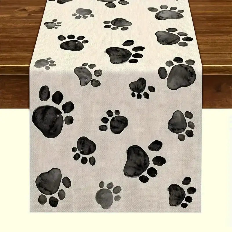 Chemin de table empreinte de chien
