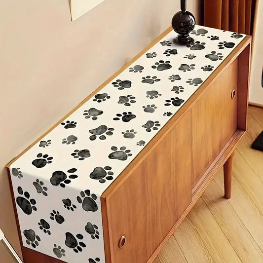 Chemin de table empreinte de chien
