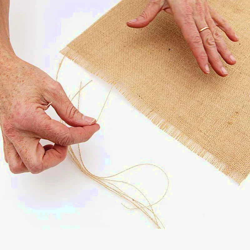 chemin de table en jute naturelle tissé