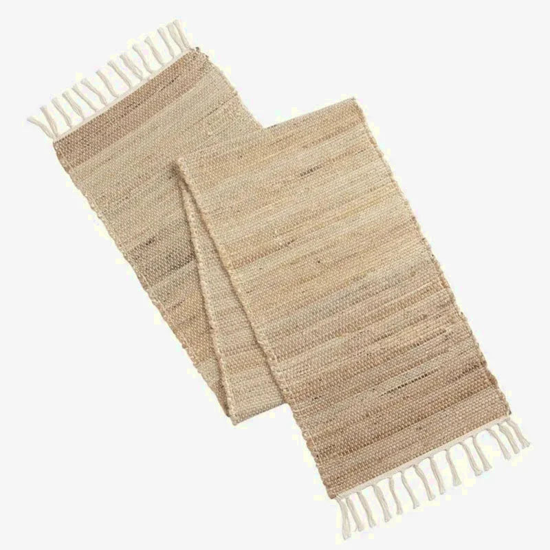chemin de table en jute naturelle photo