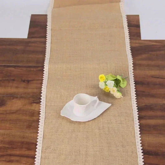 chemin de table en jute naturelle