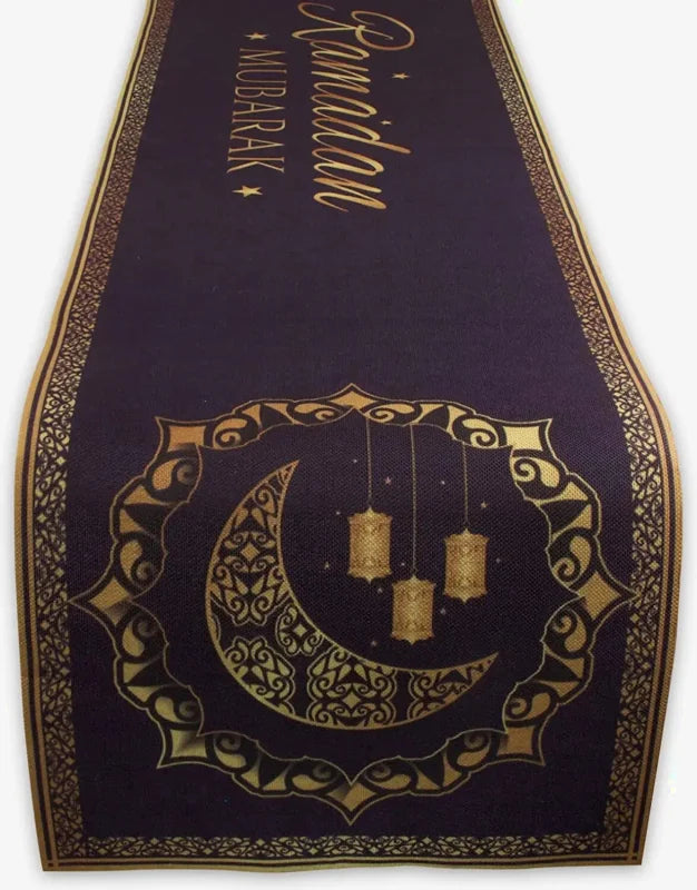 chemin de table violet lune
