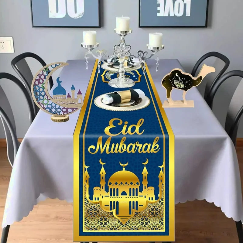 chemin de table mandala bleue gold